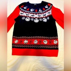 Tim Burton's A Night Before Christmas Sweater Women Size XXL